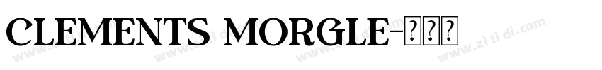 Clements Morgle字体转换